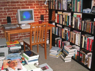Cataloging my books on LibraryThing, Washington, D.C., 28 September 2007